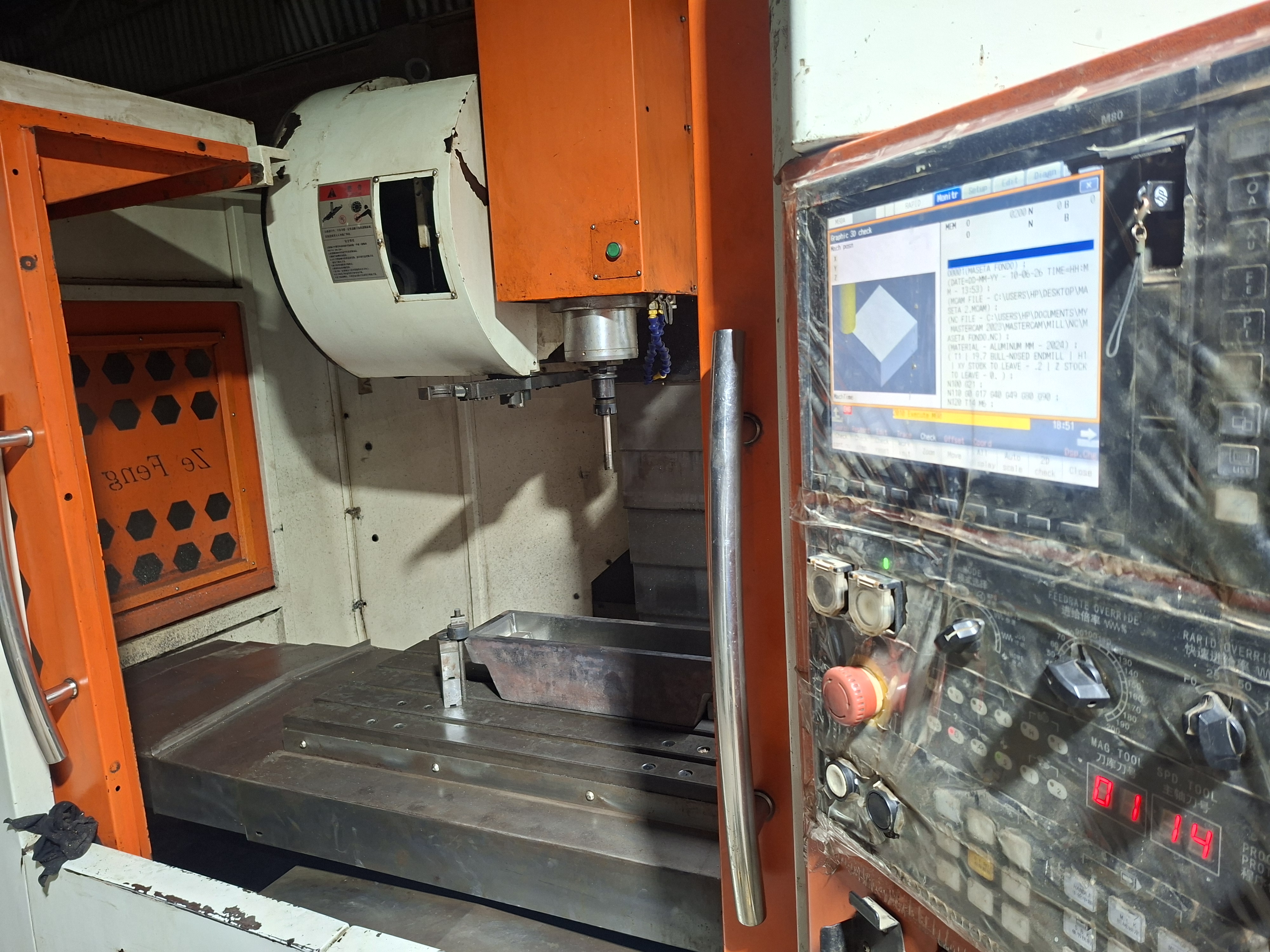 Fresadora CNC Feria Engineering — piezas mecanizadas