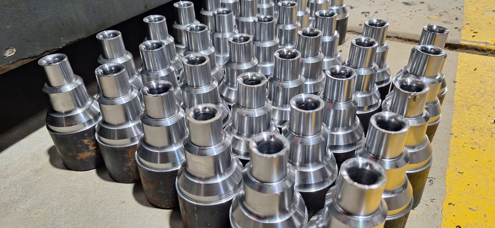 Terminales de eje torneados en acero AISI 4140 — Feria Engineering